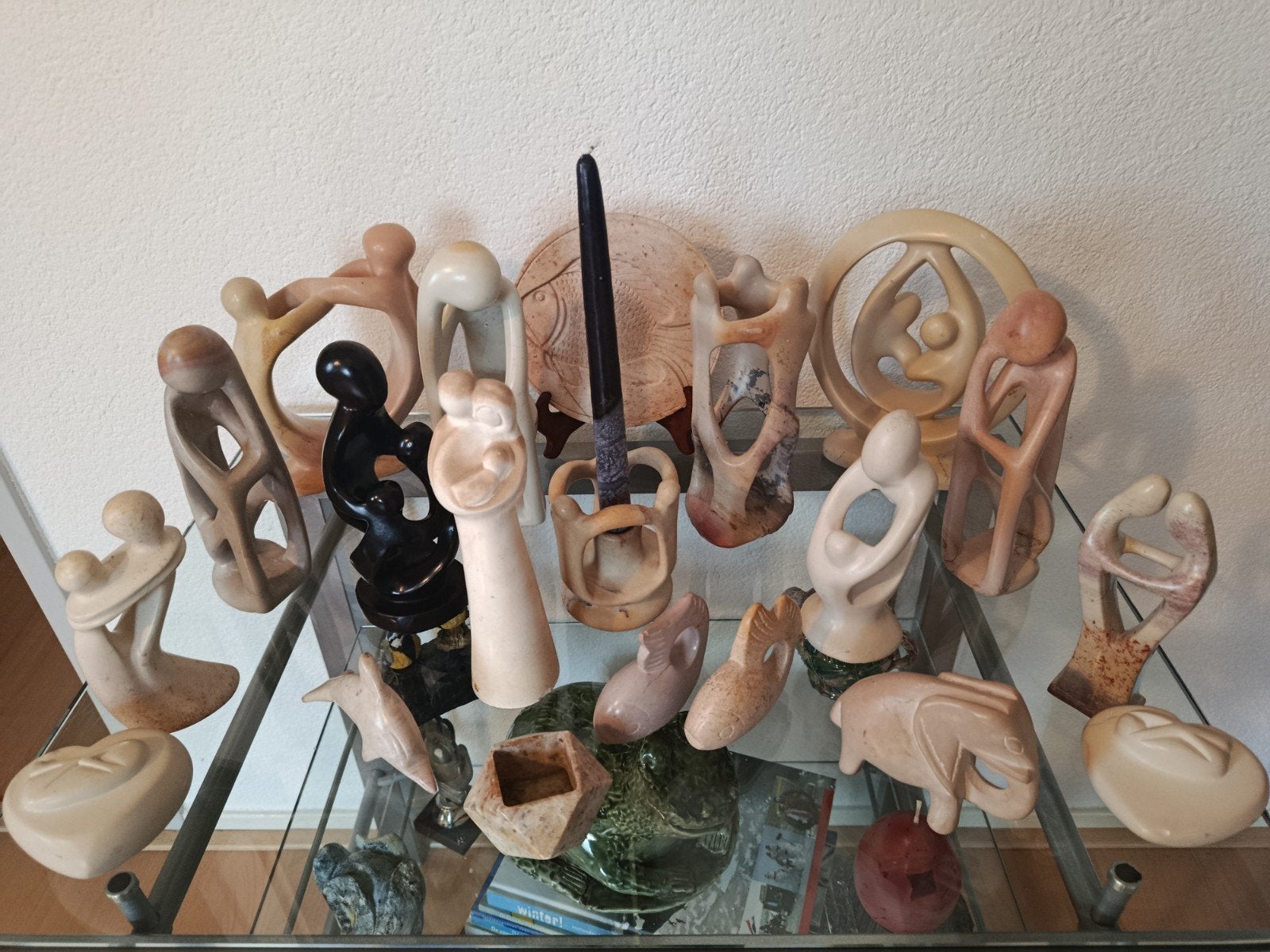 Grote collectie zeepsteen sculpturen - Bieden per item, Antiek en Kunst, Overige onderwerpen, Minder dan 20 cm, Ophalen of Verzenden