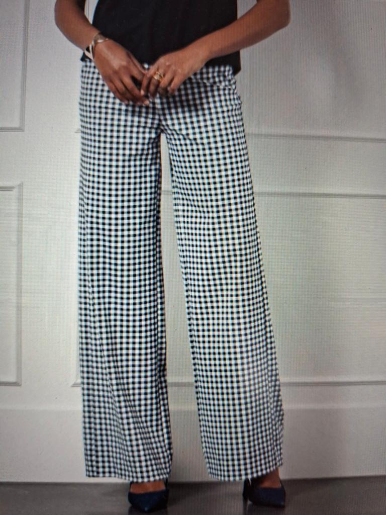 Studio anneloes Lexie travel broek ruitje pied de poule 42 L, Kleding | Dames, Blauw, Maat 42/44 (L), Nieuw, Ophalen of Verzenden