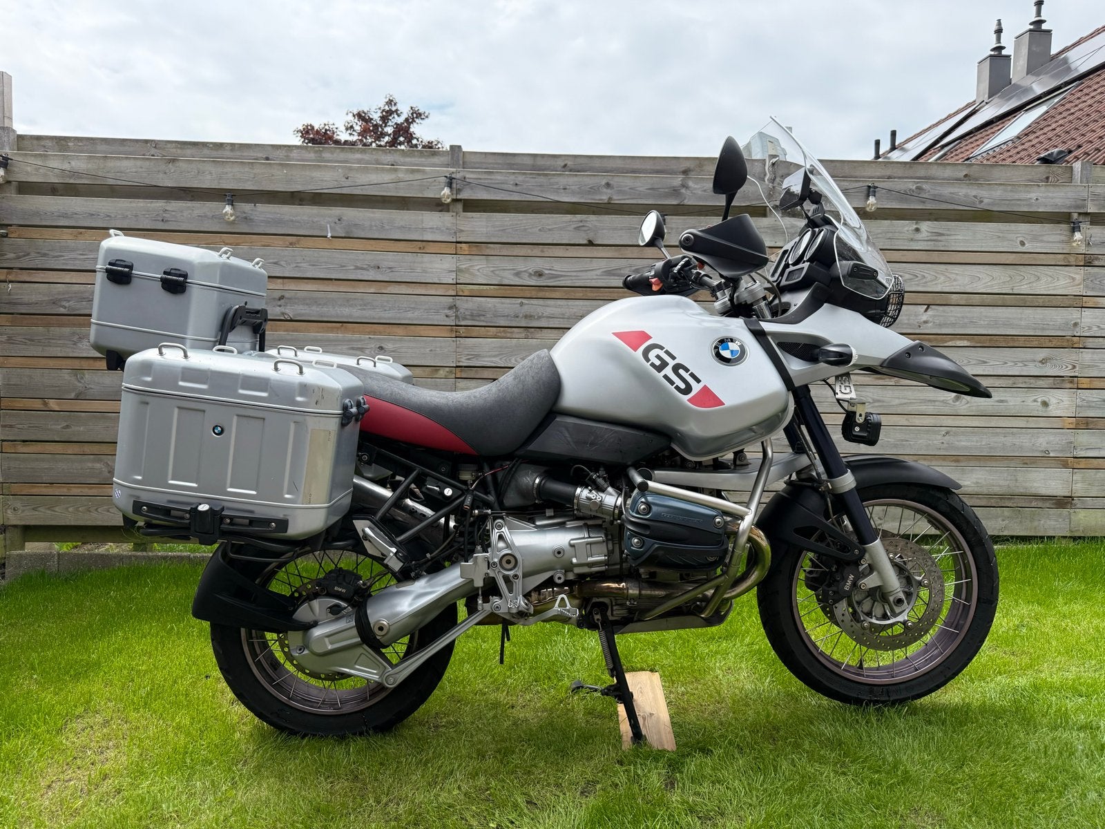 BMW R1150 GS Adv. met originele kofferset, weinig kilometers, Motoren, Motoren | BMW, 2 cilinders, Motorrijbewijs A, Gebruikt