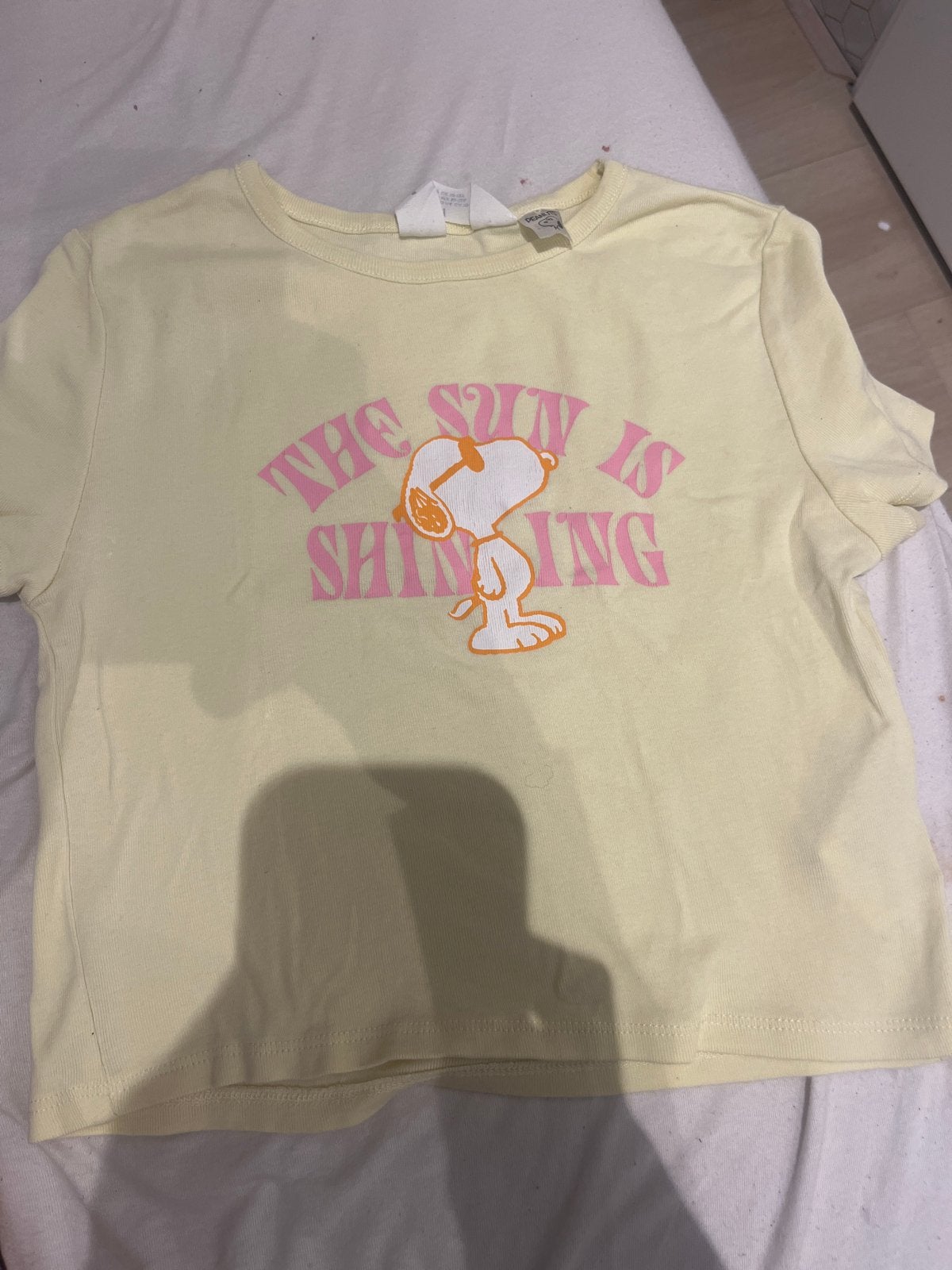 Leuk geel zomer shirtje met Snoopy opdruk, Kleding | Dames, T-shirts, Ophalen of Verzenden, Zo goed als nieuw, Geel, Korte mouw
