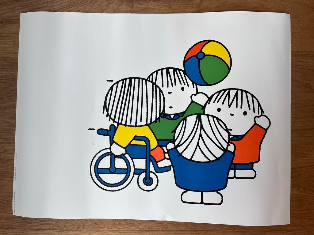 Dick Bruna originele poster, Gebruikt, Rechthoekig Liggend, Ophalen of Verzenden, A1 t/m A3