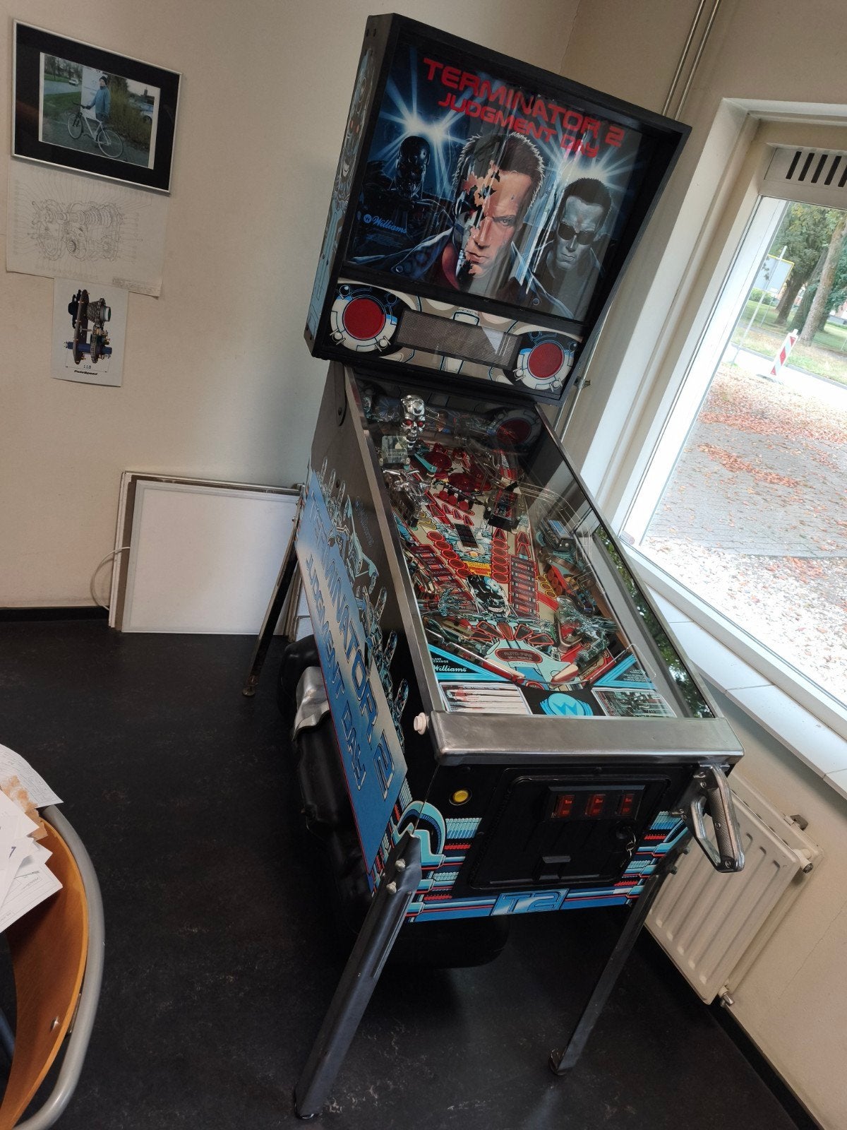 Williams Terminator 2: Judgment Day flipperkast, Verzamelen, Automaten | Flipperkasten, Ophalen, Gebruikt, Williams, Dot-matrix