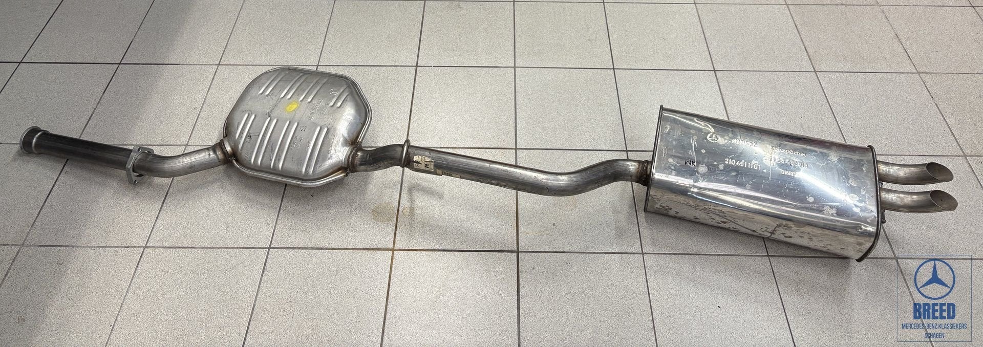 NOS middendemper + einddemper Mercedes-Benz W210 E200 Kompre, Ophalen, -, Nieuw, -