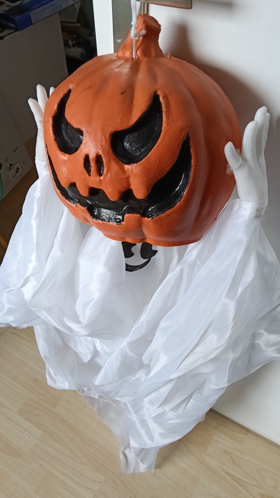 Bewegende Pompoen Geest met Geluid - Halloween Decoratie, Ophalen, Gebruikt, Oranje, Overige thema's
