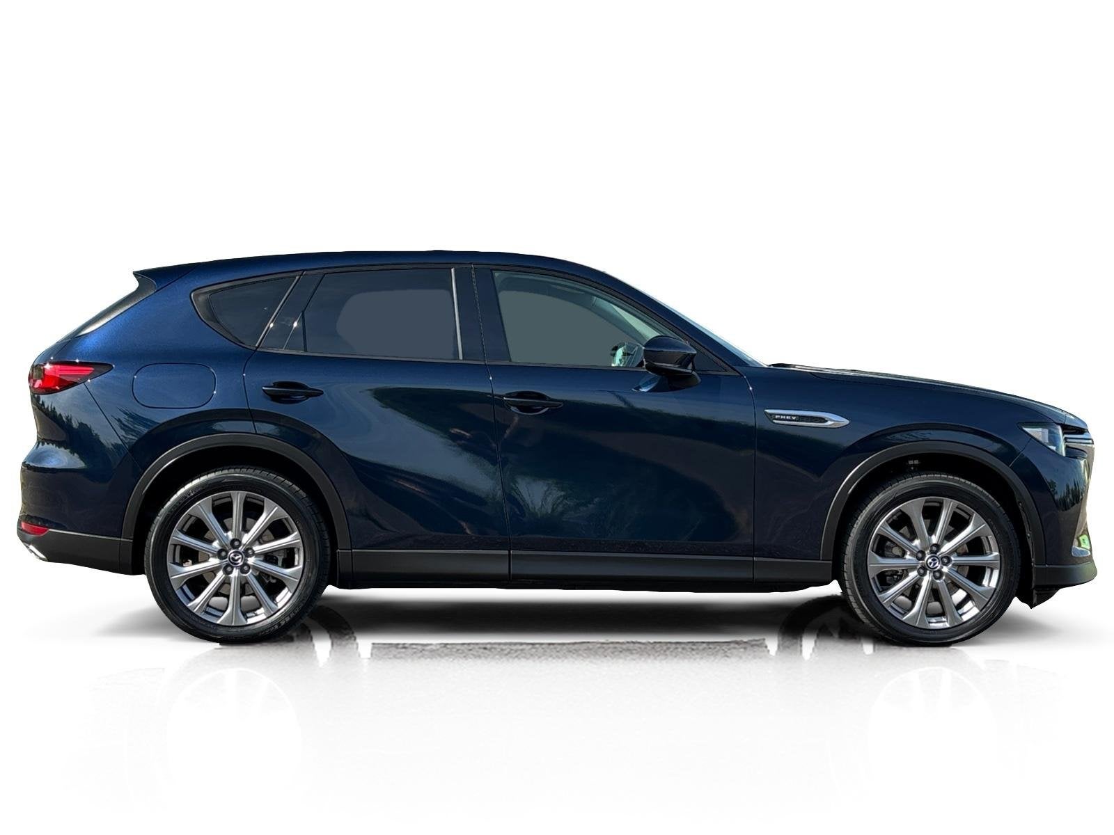 Mazda CX-60 2.5 e-SkyActiv PHEV Exclusive-Line ✅ Leder ✅, Auto's, Mazda, Automaat, Dealer onderhouden, Gebruikt, Blauw