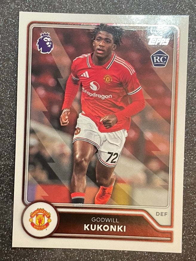 Topps Flagship Premier League 26/27 RC KUKONKI MANCHESTER UN, Verzenden, Zo goed als nieuw, Plaatje
