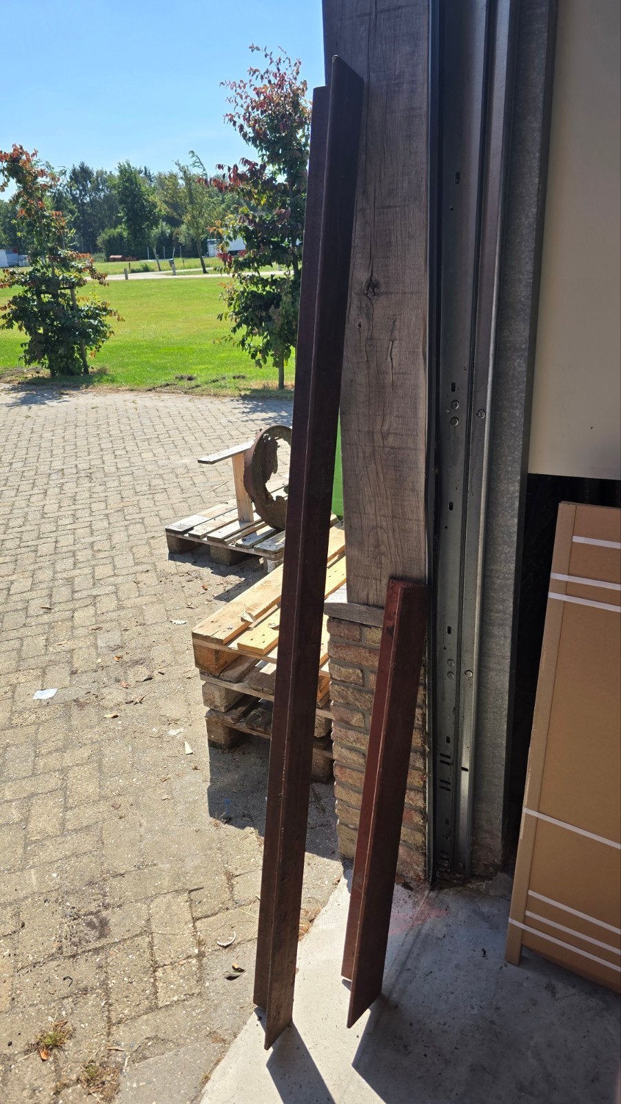 Stalen latei - Diverse maten beschikbaar, Doe-het-zelf en Verbouw, Metalen, Ophalen, Gebruikt, IJzer