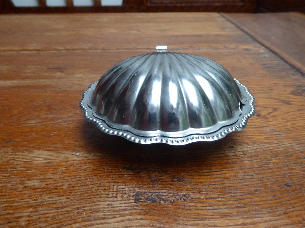 Vintage kaviaarschaaltje, schelp, Antiek en Kunst, Ophalen of Verzenden
