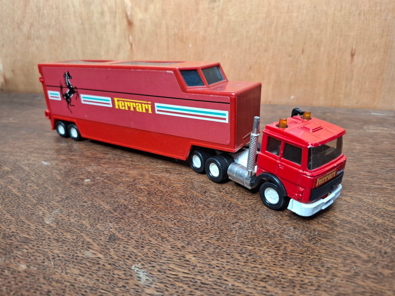 Ferrari Turbo Iveco Vrachtwagen met Trailer, Overige merken, Gebruikt, 1:32 tot 1:50, Ophalen of Verzenden