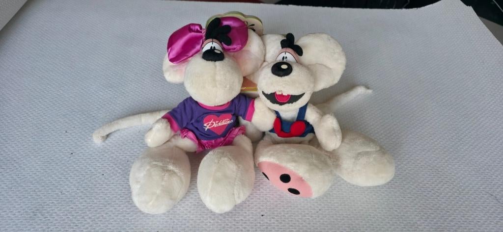 Diddl:Prachtige  Diddl & Diddlina Knuffelset (30 cm), Ophalen of Verzenden, Diddl, Zo goed als nieuw, Knuffel