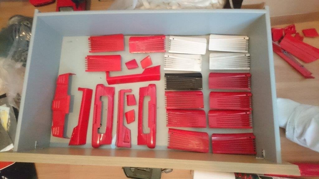 Reserveonderdelen Ferrari Testarossa 1/8 Pocher Cabrio Coup, Ophalen of Verzenden, Zo goed als nieuw, 1:5 t/m 1:8, Auto