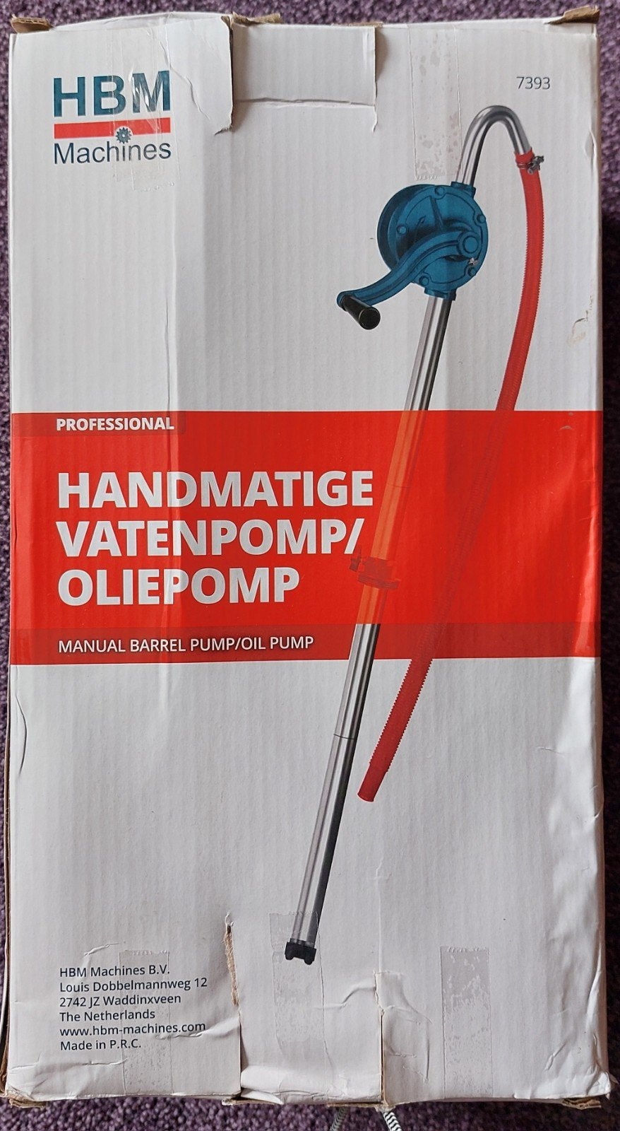 HBM Handmatige Vatenpomp/Oliepomp - Nieuw in doos, Ophalen, Nieuw