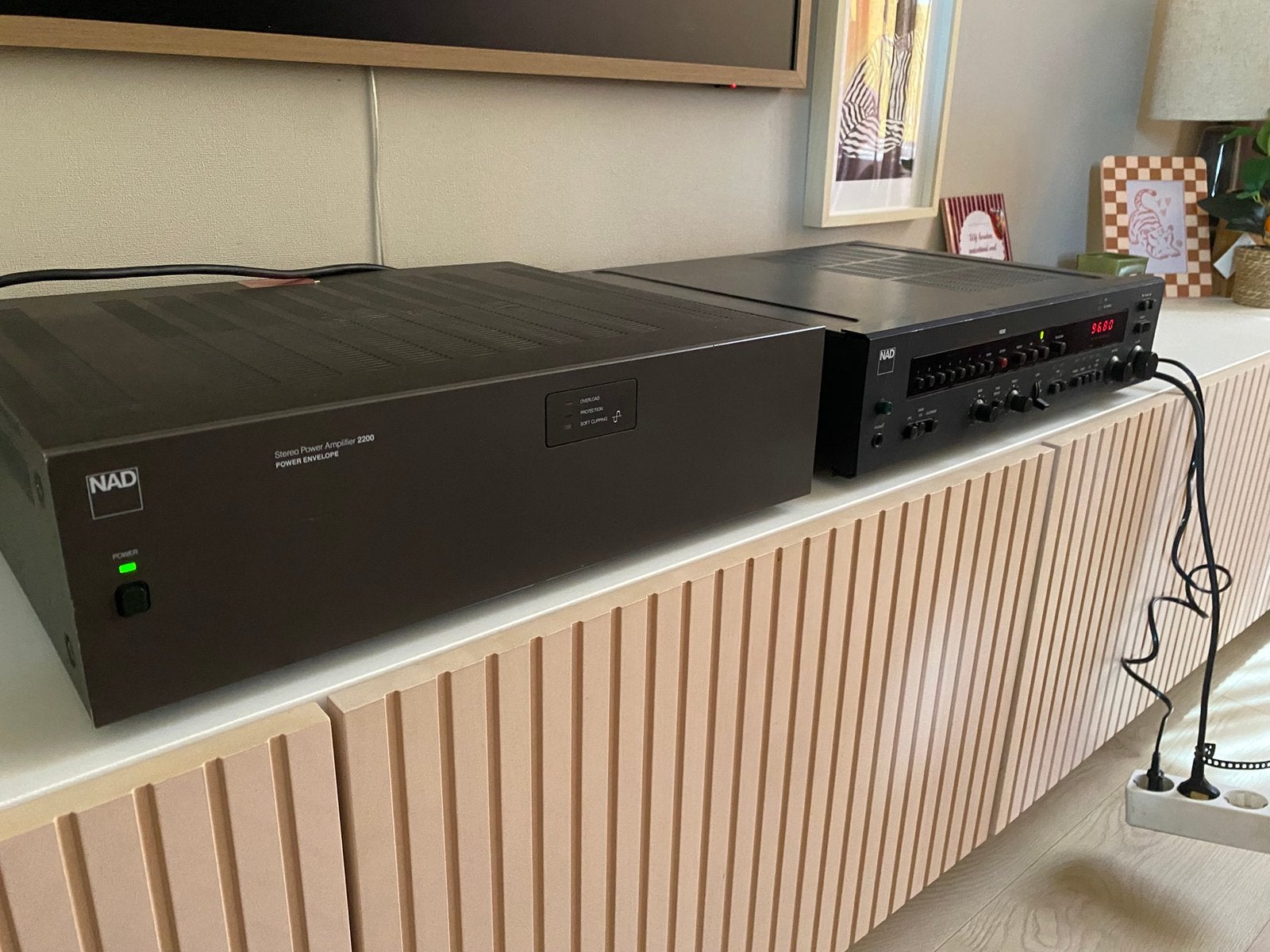 Vintage NAD 1600 pre-amp/tuner & NAD 2200 PE  eindversterker, Ophalen, Zo goed als nieuw, Overige merken, Losse componenten