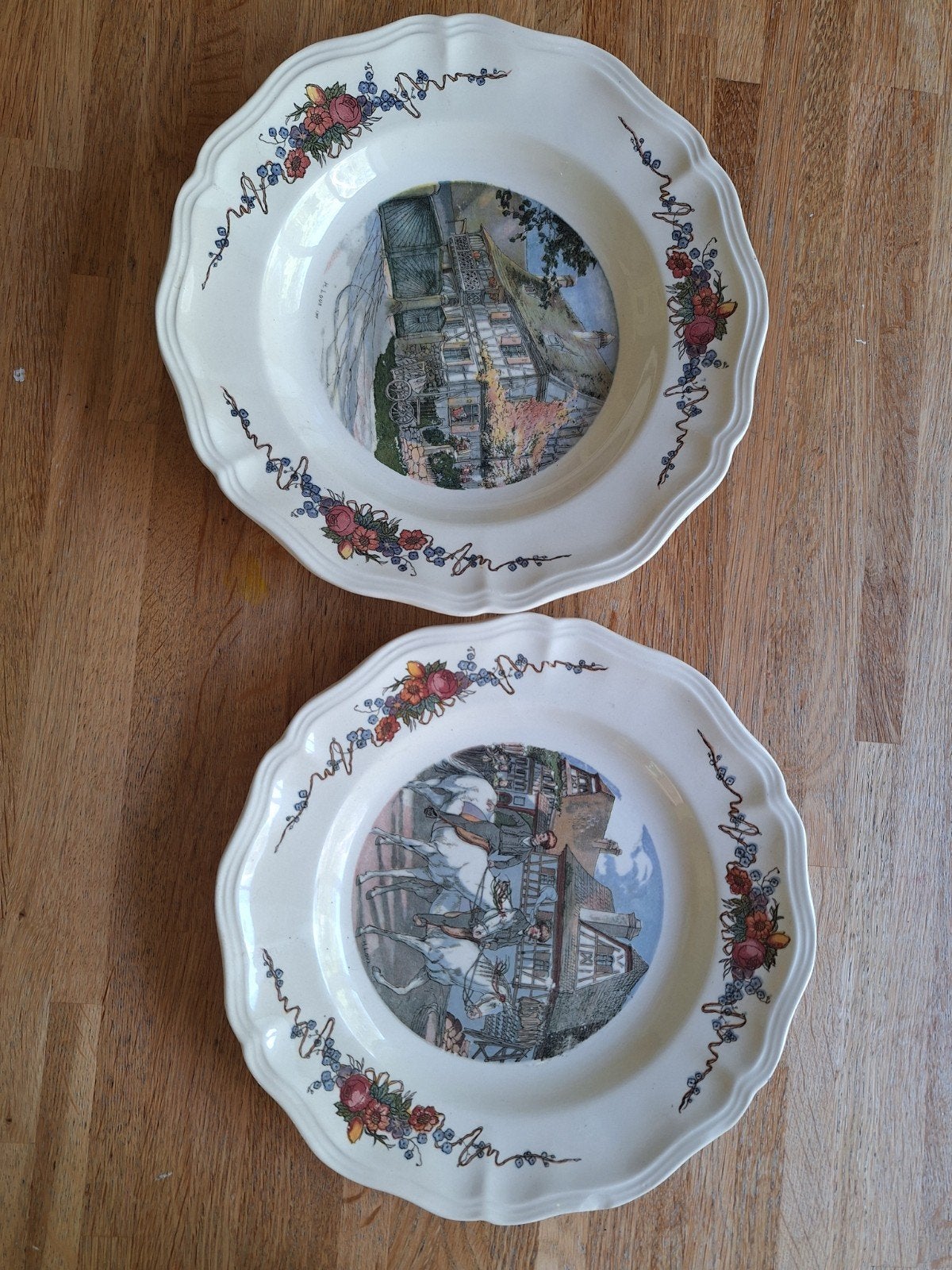 2 borden Obernai Faienceries, Antiek en Kunst, Antiek | Servies los, Ophalen