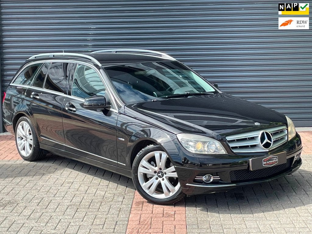Mercedes-Benz C-klasse Estate 180 K BlueEFFICIENCY Business, Auto's, Mercedes-Benz, Achterwielaandrijving, Zwart, Zwart, Origineel Nederlands