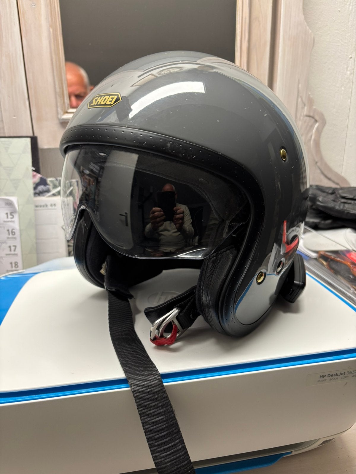 Goede Shoei JO helm mt S (55), nieuwprijs 330,-, Jethelm, Ophalen of Verzenden, S, Shoei