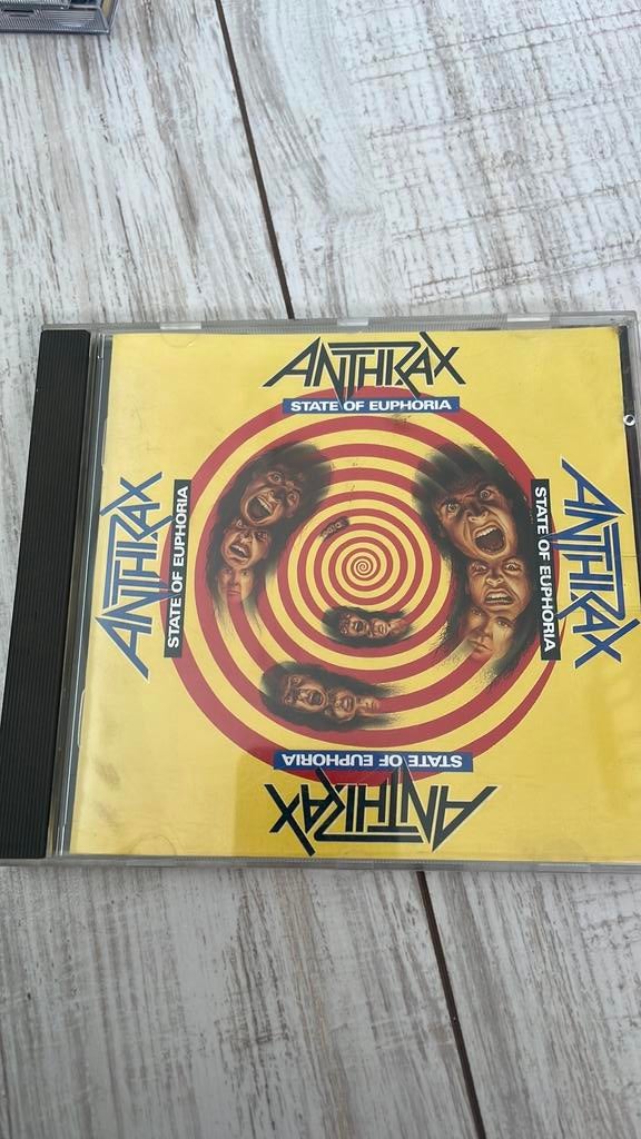 Anthrax - state of euphoria, Ophalen of Verzenden, Zo goed als nieuw