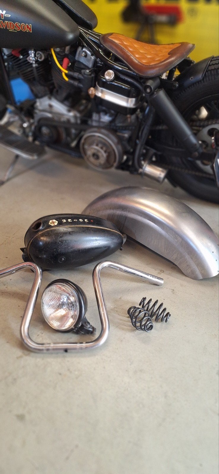 Chopper custom onderdelen set bobber, Motoren, Ophalen of Verzenden