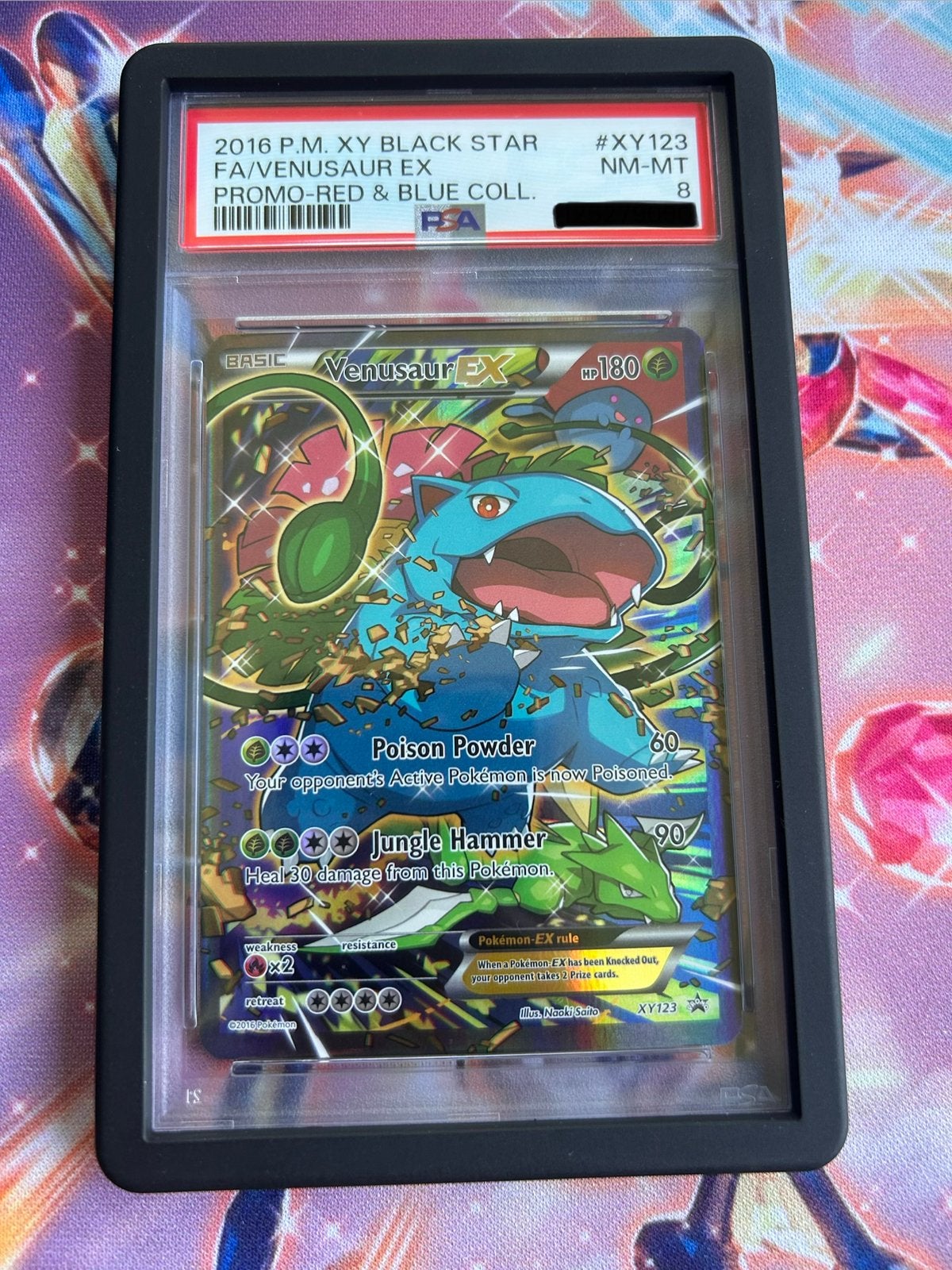 Venusaur ex psa 8. Pokemon, Hobby en Vrije tijd, Verzamelkaartspellen | Pokémon, Ophalen of Verzenden, Zo goed als nieuw