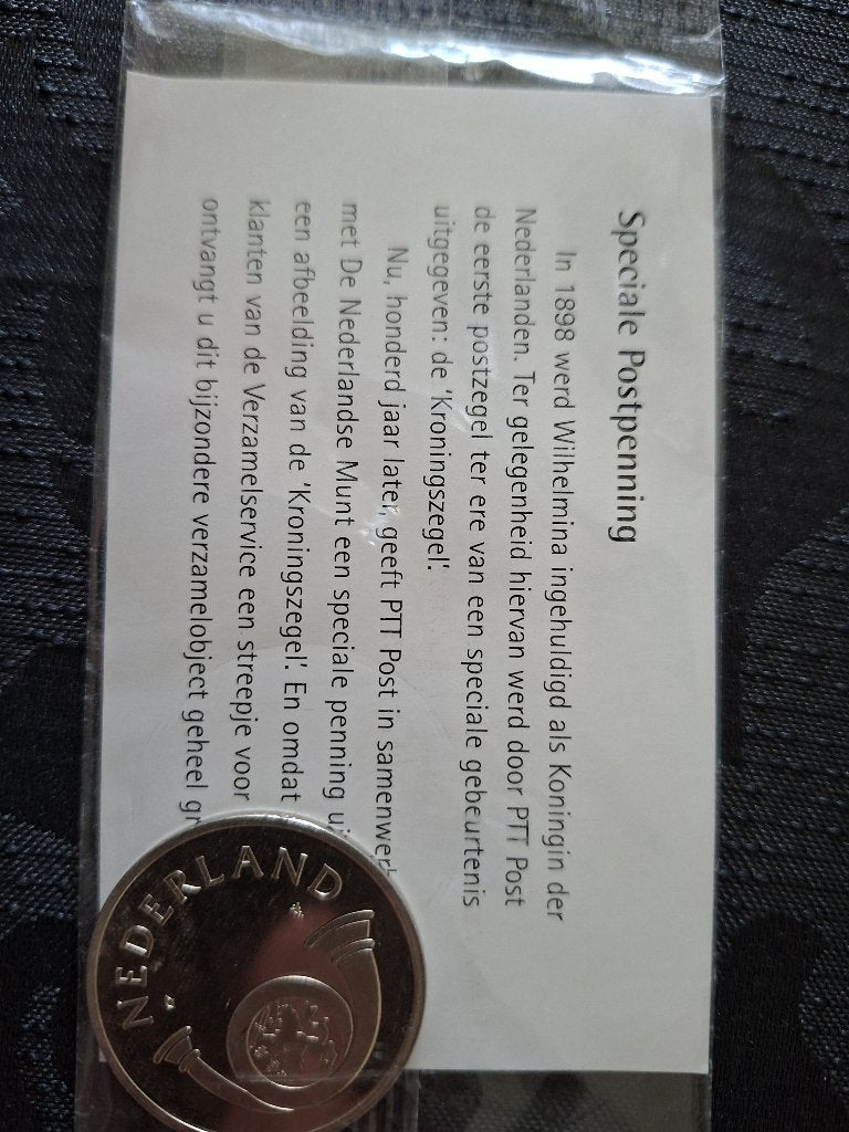 2 postpenningen, 1998 en 1999, Postzegels en Munten, Verzenden, Overige materialen, Nederland