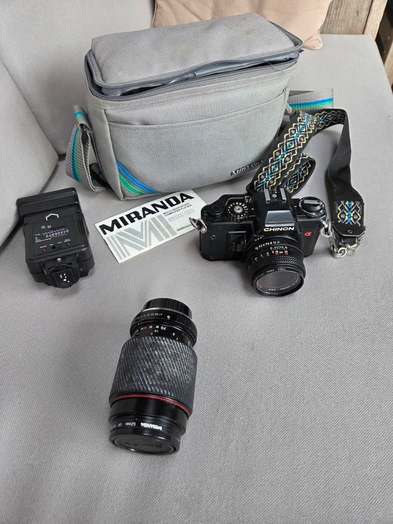 chinon CG-5 met tokina lens, Verzenden, Gebruikt, Spiegelreflex, Overige Merken