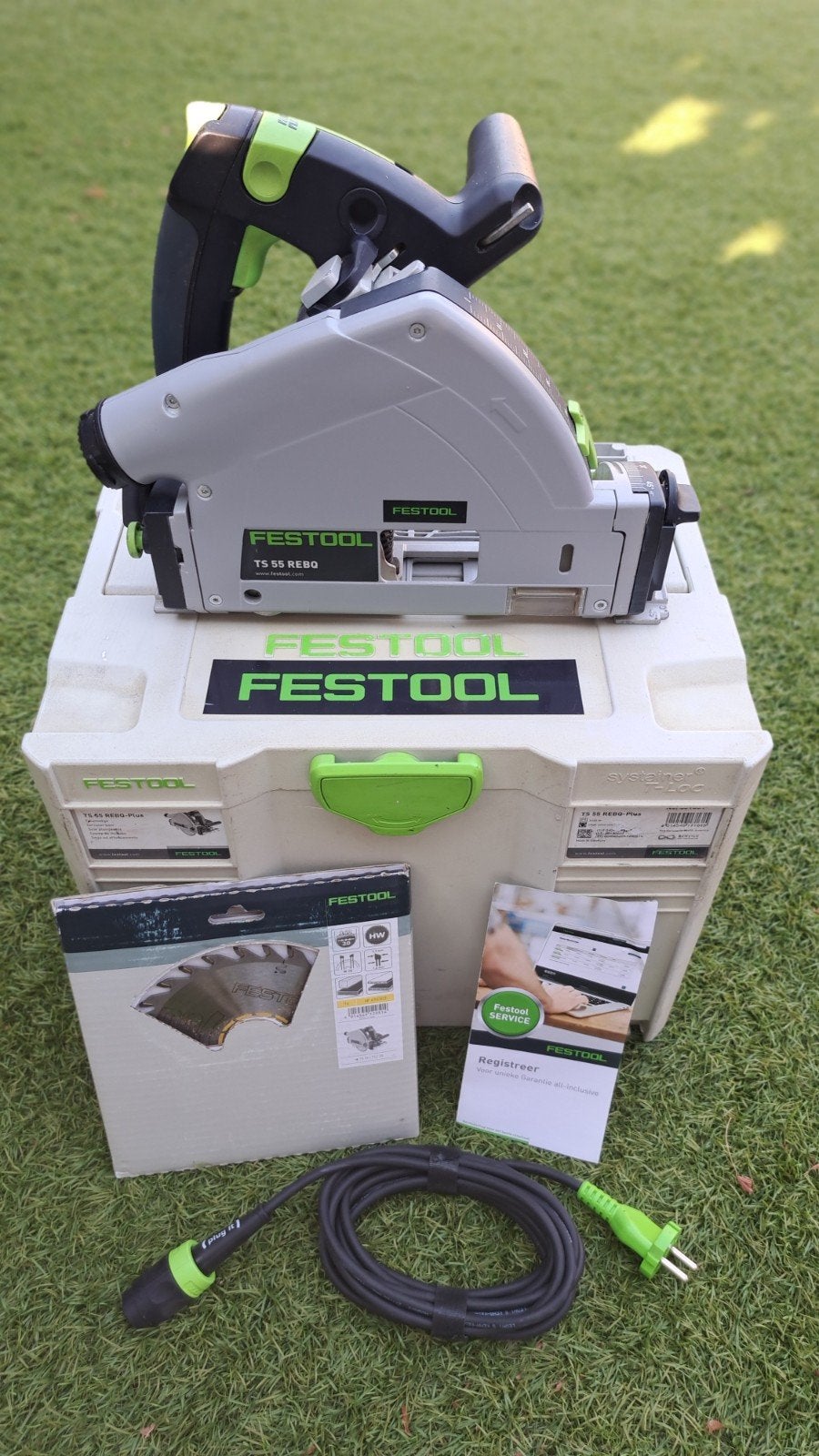 Festool TS 55 REBQ-plus invalzaag, Doe-het-zelf en Verbouw, Ophalen, Invalzaag, Zo goed als nieuw, 30 tot 70 mm