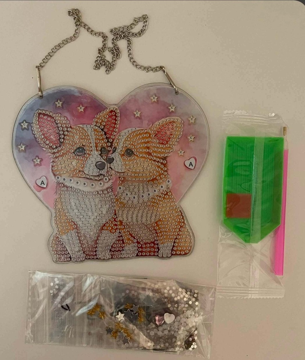 Diamond Painting hanger  Chihuahua rond Nieuw, Ophalen of Verzenden, Nieuw, Knutselwerk