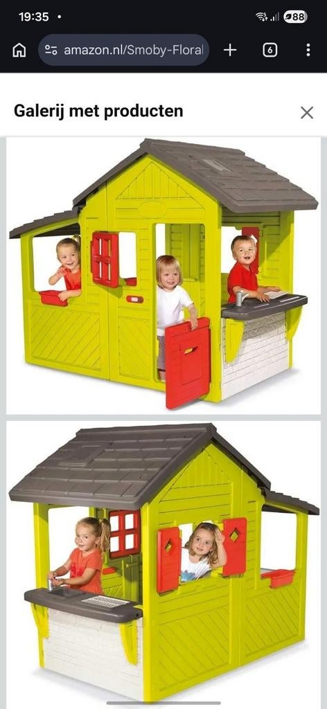 Smoby Speelhuisje 310300 - Zo goed als nieuw, Ophalen of Verzenden, Zo goed als nieuw, Kunststof