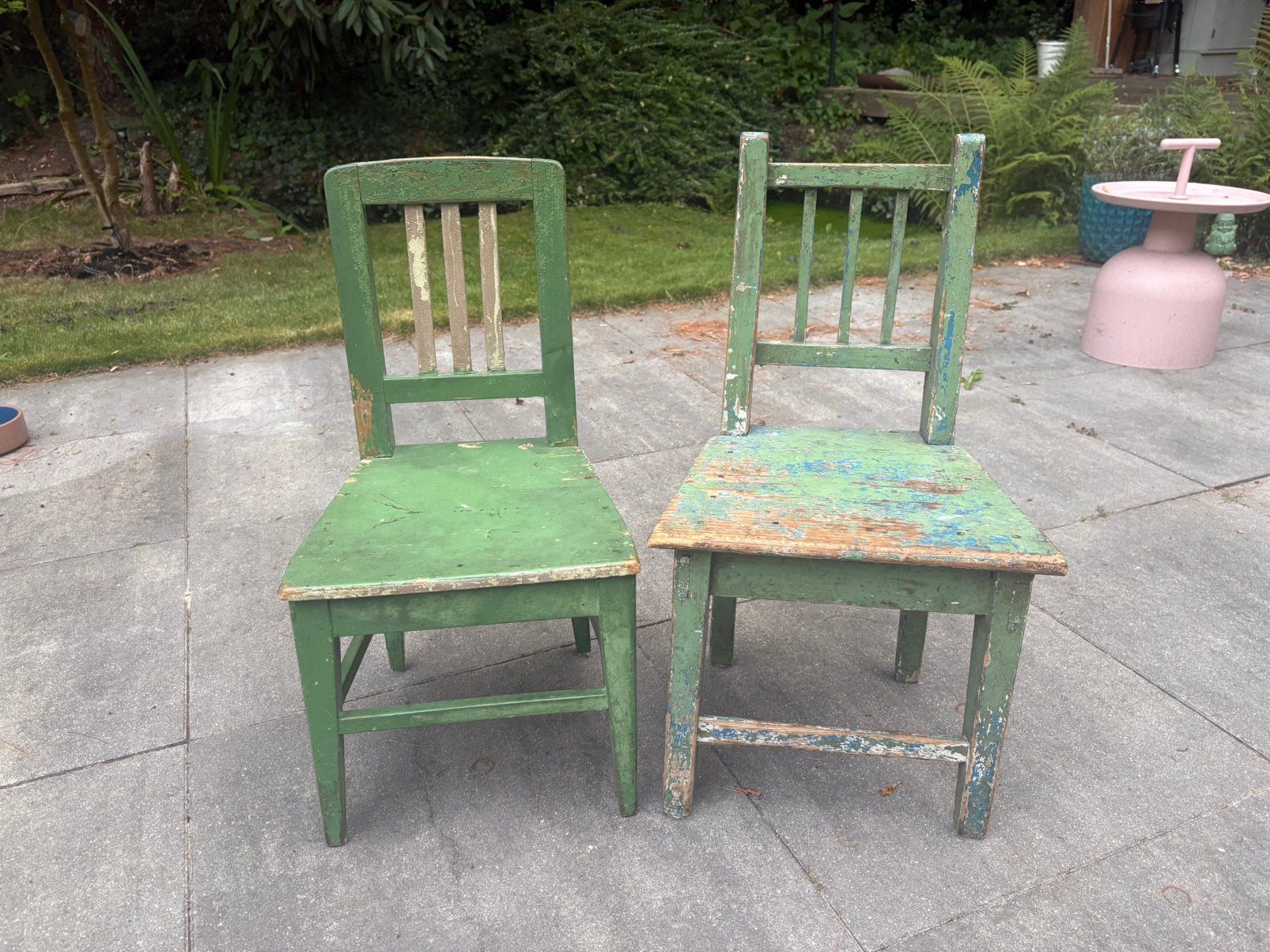Brocante kinder stoeltjes, Antiek en Kunst, Ophalen