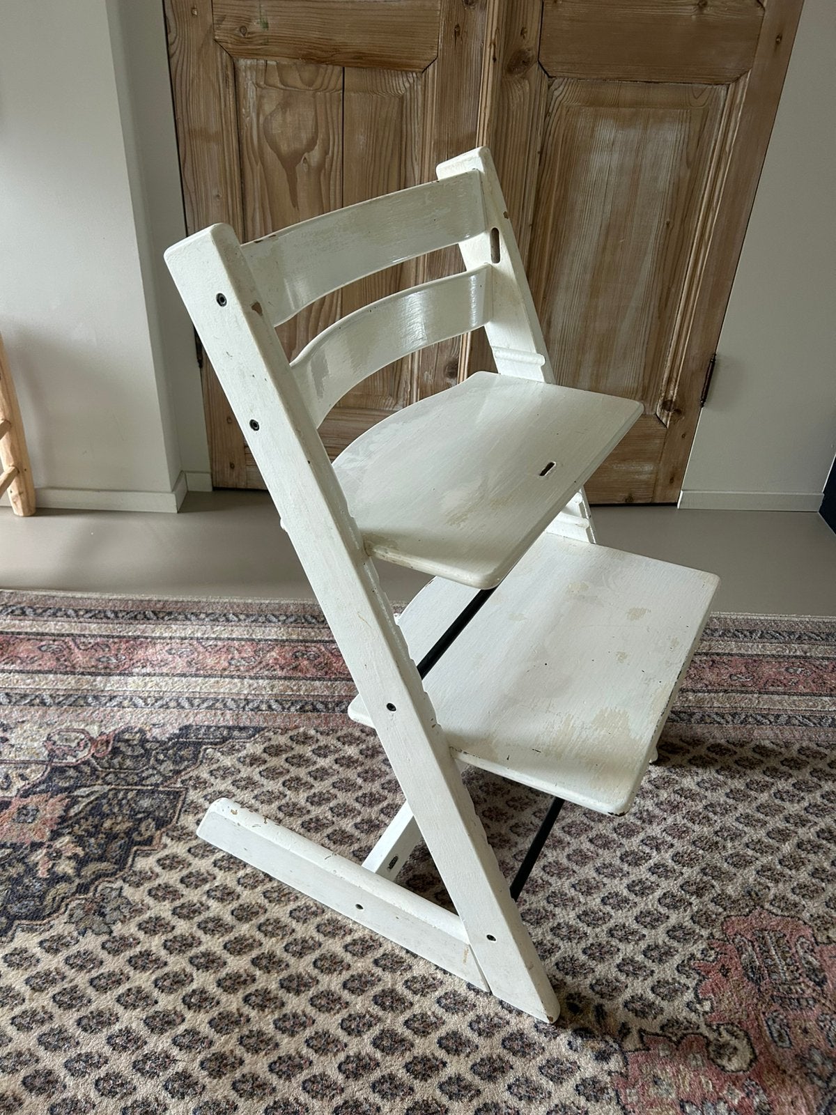 Stokke Tripp Trapp wit, Kinderen en Baby's, Kinderstoelen, Ophalen, Gebruikt, Meegroeistoel