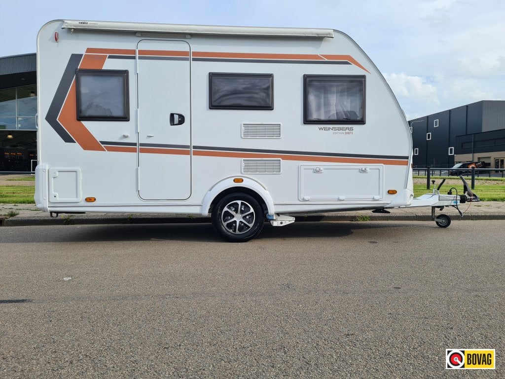 Weinsberg CaraOne Edition HOT 390 QD, Caravans en Kamperen, Caravans, Overige merken, Bedrijf, Treinzit, 750 - 1000 kg