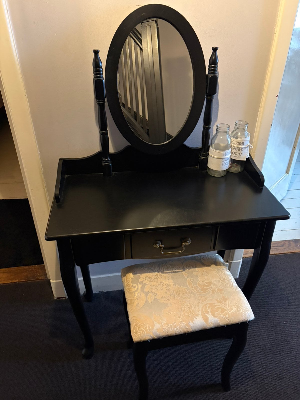 Zwarte kaptafel, Ophalen, Zo goed als nieuw, 50 tot 100 cm, Minder dan 100 cm