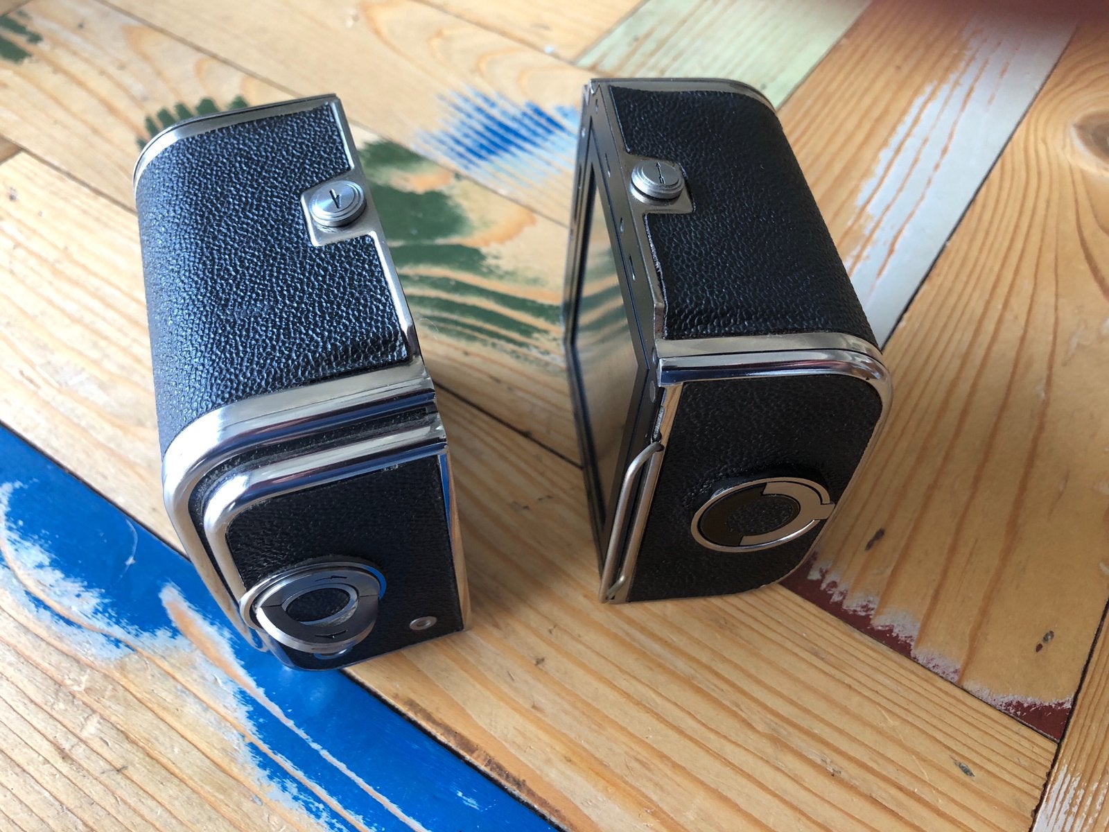 2x filmback 6x6 kiev 80 88 120 film hasselblad, Ophalen of Verzenden, Zo goed als nieuw, Spiegelreflex, Overige Merken