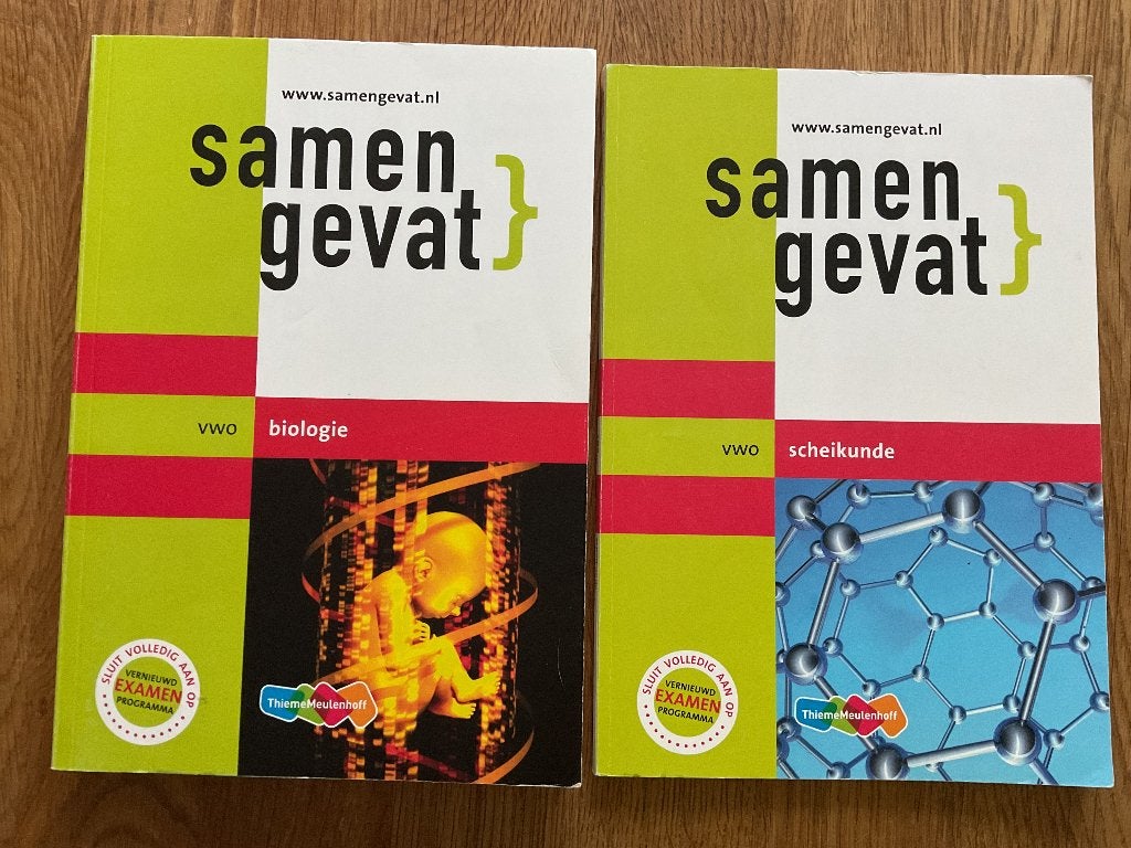 Biologie en Scheikunde vwo Samengevat, Ophalen of Verzenden, Zo goed als nieuw, VWO, Biologie