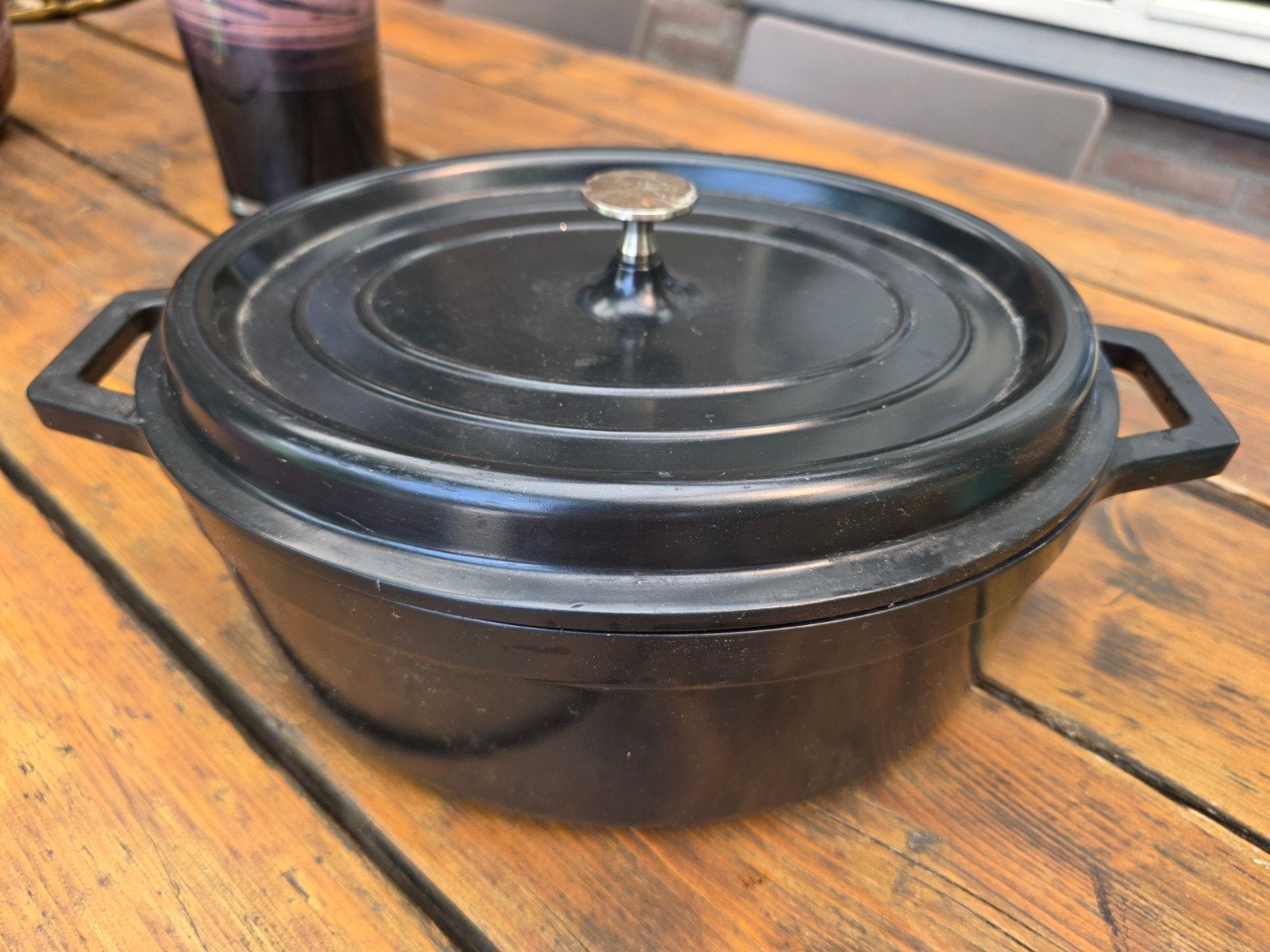 ovale braadpan AH 30 cm zwart, Ophalen of Verzenden, Aluminium