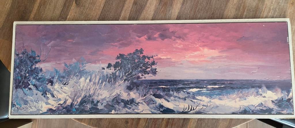 Schilderij kustlijn
door Bevort, Antiek en Kunst, Ophalen of Verzenden