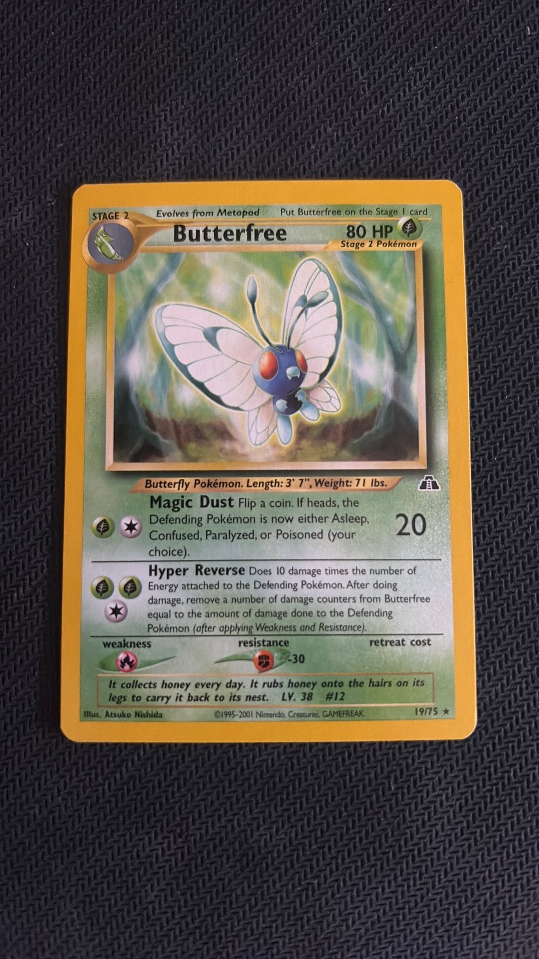 Butterfree neo discovery pokemon, Ophalen of Verzenden, Zo goed als nieuw