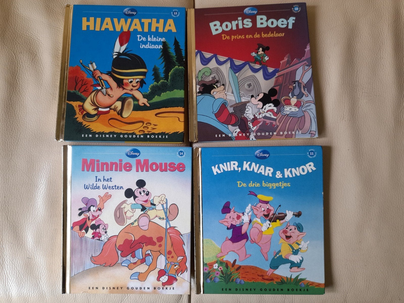 Disney Gouden Boekjes: Hiawatha, Boris Boef, Minnie Mouse, K, Boeken, Ophalen of Verzenden, Zo goed als nieuw, Walt Disney Company