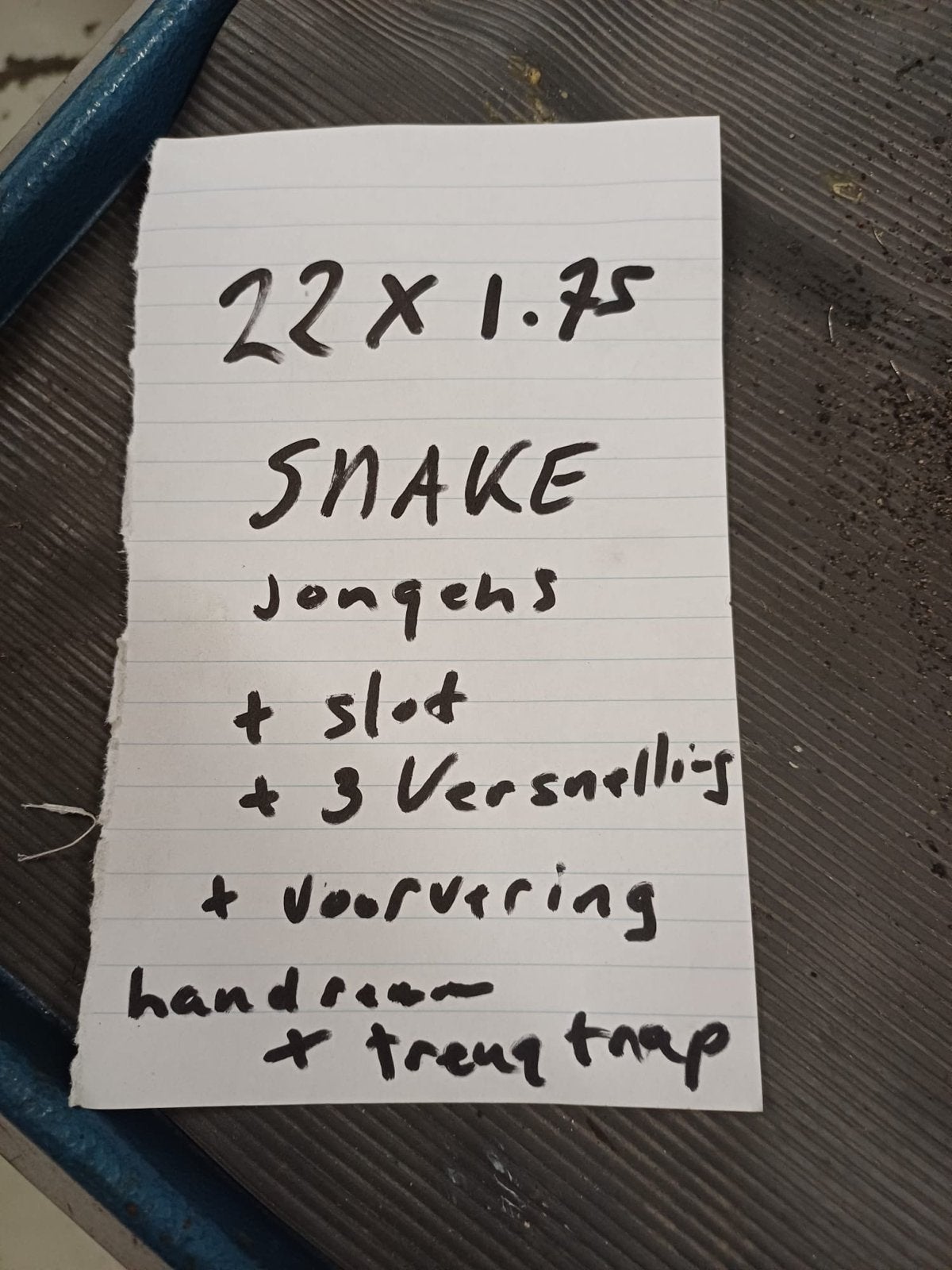 Snake jongensfiets 22 inch met 3 versnellingen en slot, Fietsen en Brommers, Terugtraprem, Gebruikt, Versnellingen, Ophalen