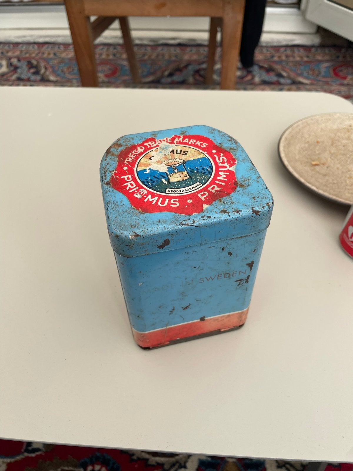 Vintage Primus No. 71 Kampeerbrander in Blauw Blik, Ophalen of Verzenden