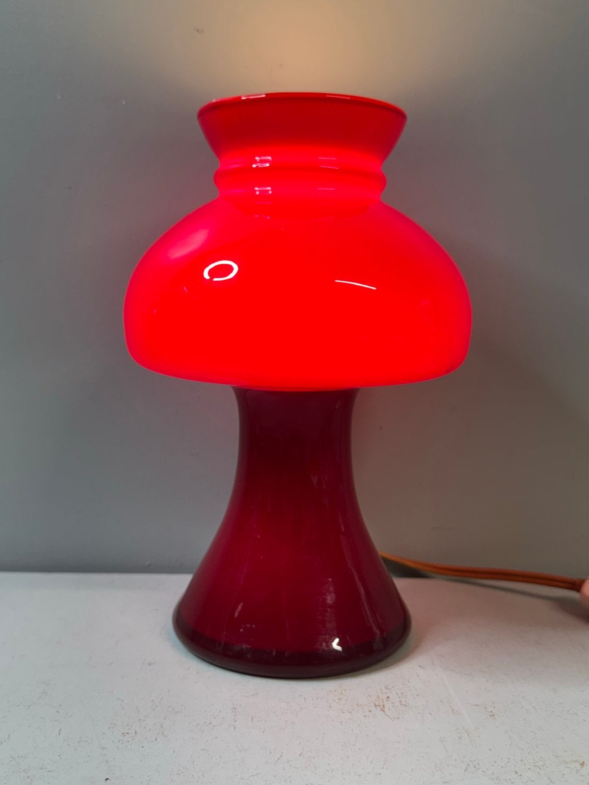 vintage Philips NTD 195 tafellamp, paddenstoel. Mushroomlamp, Ophalen of Verzenden