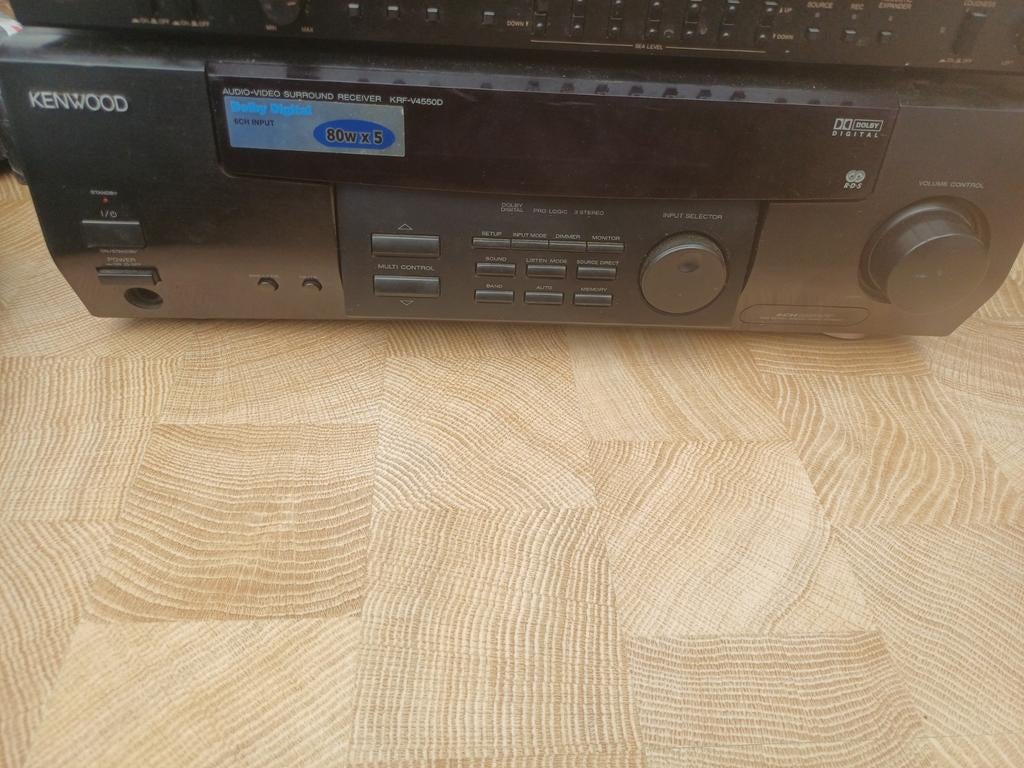 Kenwood KRF-V4550D Audio-Video Surround Receiver, Gebruikt, Minder dan 60 watt, Ophalen, Overige merken
