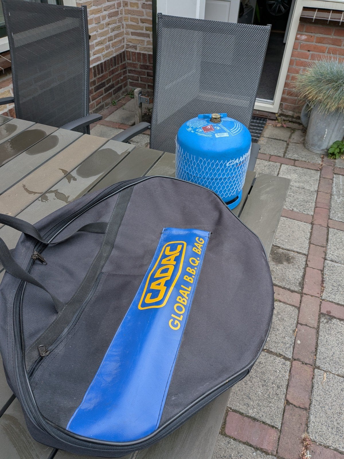 Cadac Global BBQ met gasfles. Scottelbrai, Ophalen, Zo goed als nieuw, Cadac