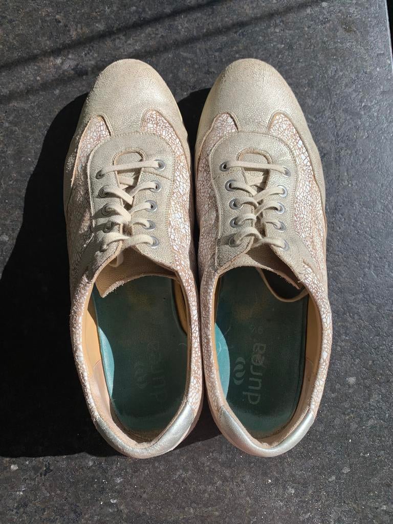 Durea sneakers mt 9,5 (43) wijdte H, Beige, Ophalen of Verzenden, Sneakers of Gympen, Gedragen