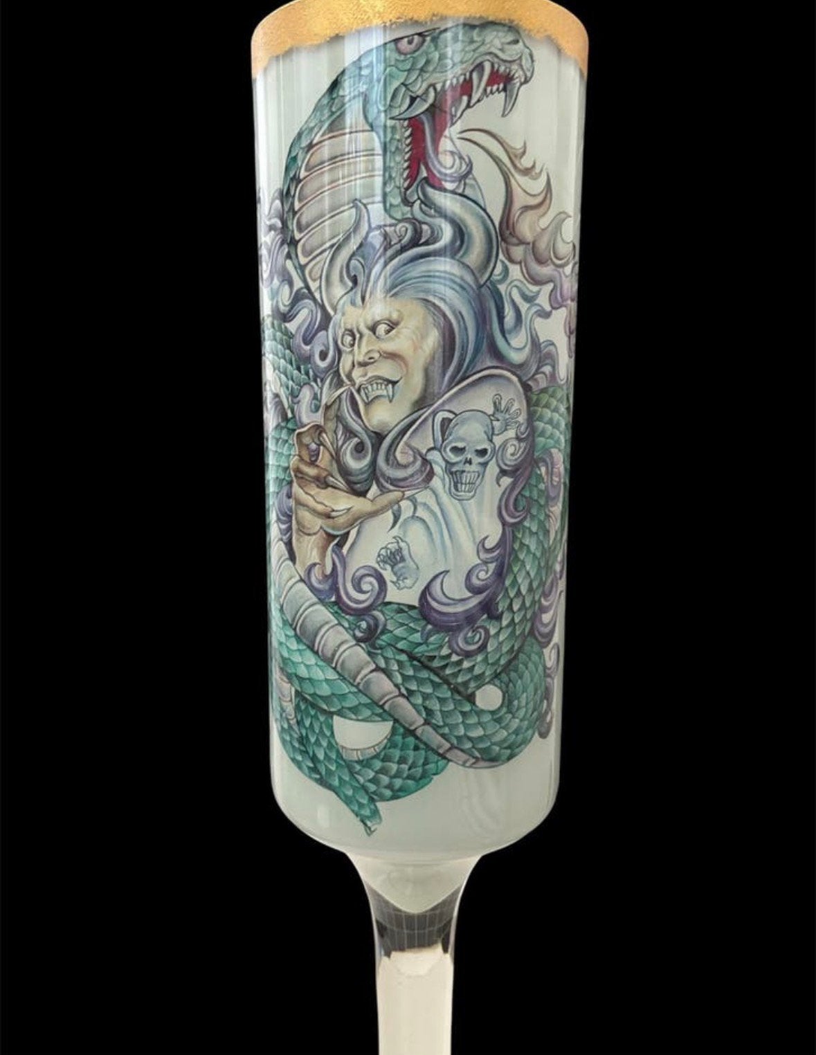 Aparte vaas, Antiek en Kunst, Ophalen, Vaas, Meerkleurig, Glas