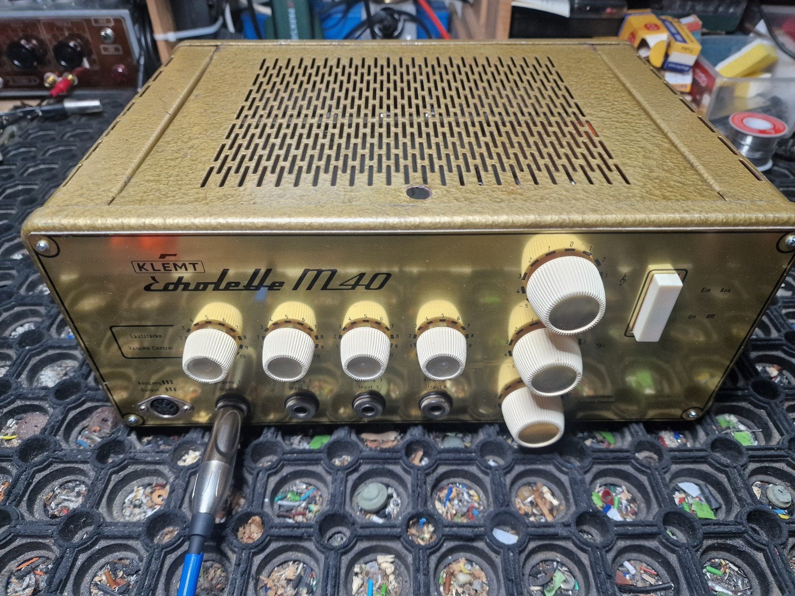 Klemt Echolette M40 gitaarversterker. Volledig buizen (11st), Ophalen of Verzenden