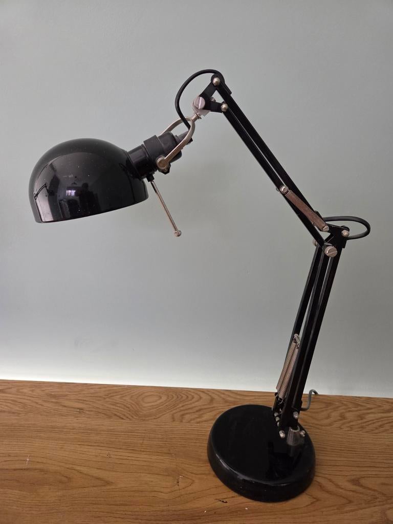Bureaulamp Forsa van Ikea, zwart, Ophalen of Verzenden, Metaal, Minder dan 50 cm