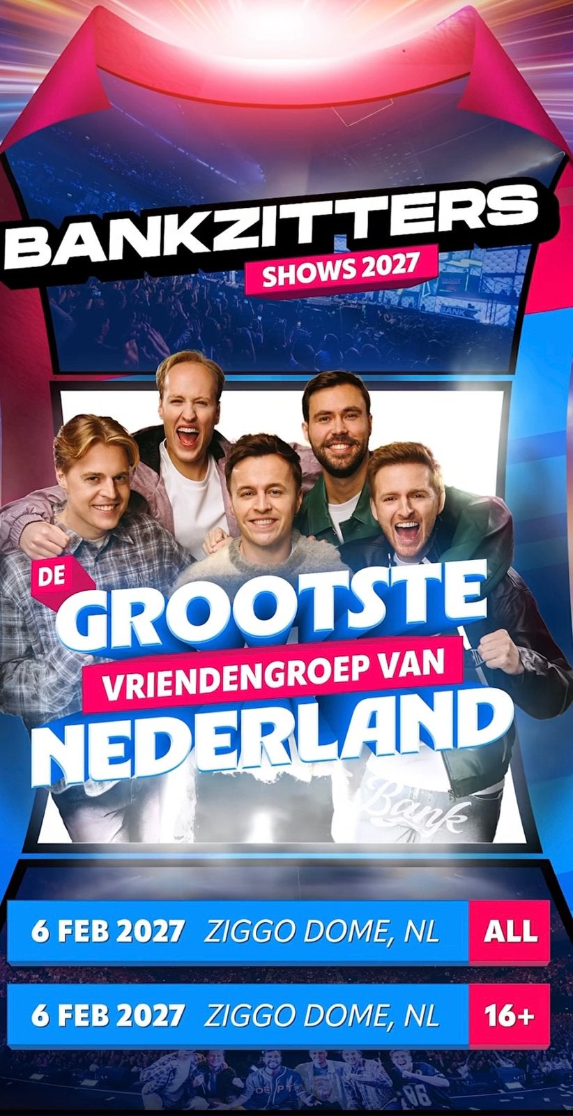 Bankzitters Ziggo Dome, 2 staanplekken, Tickets en Kaartjes, Evenementen en Festivals, Twee personen