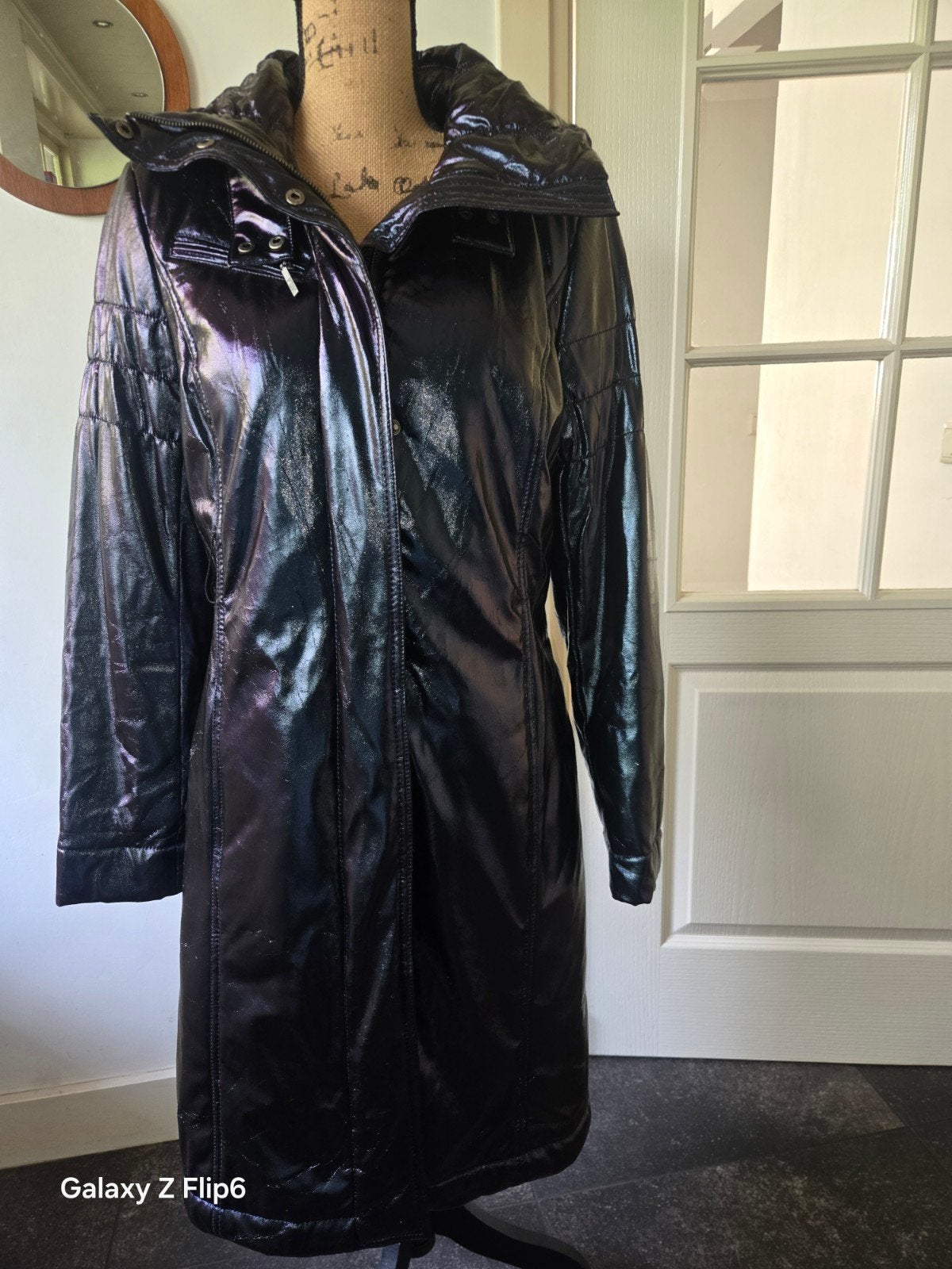 Kleur is donkerpaars jas maat 40 - Meida Thermo isolatie, Maat 38/40 (M), Zwart, Meida, Ophalen of Verzenden