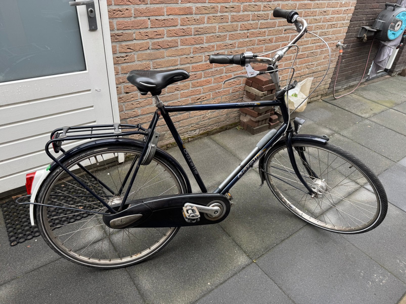 Gazelle Impala 28” herenfiets, Ophalen, Gebruikt, Versnellingen, 61 tot 65 cm